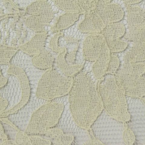 Cream Floral Lace, Cotton-Nylon