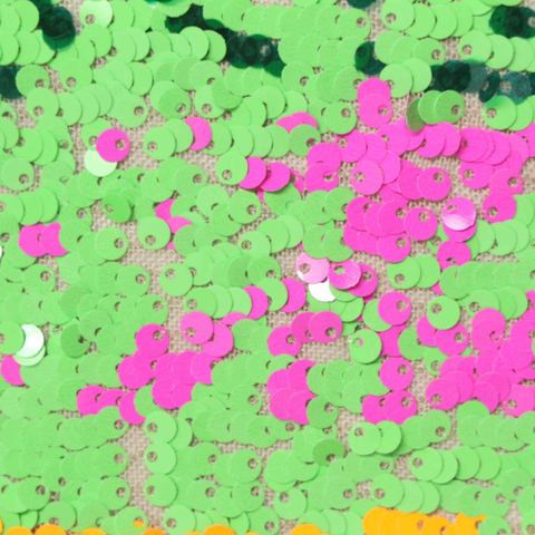Lime Sequins Knit, Polyester