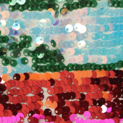 Sequin Polyester Stretch Knit Fabric