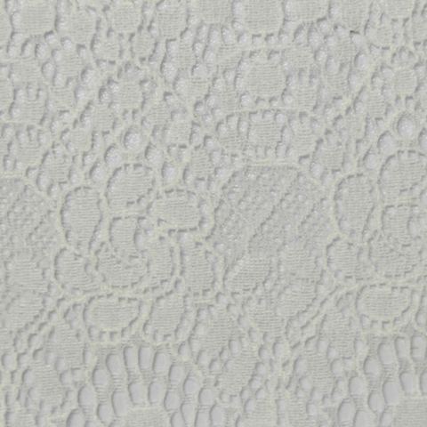 Cream Floral Lace, Cotton-Nylon