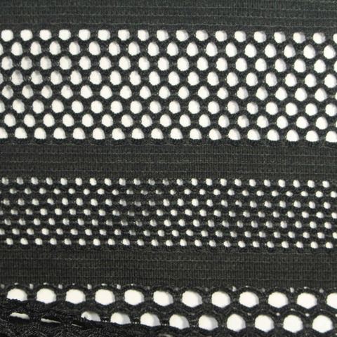 Black Stripe Lace, Polyester
