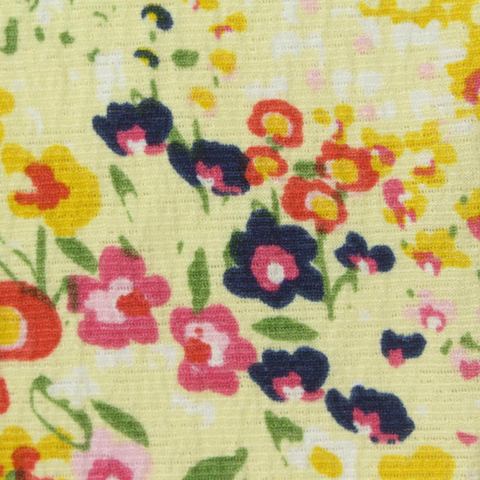Floral Polyester Stretch Jersey Knit Fabric