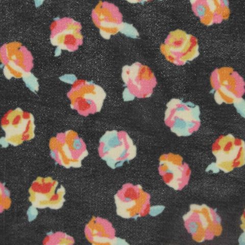 Fine Floral 100% Polyester Chiffon Fabric