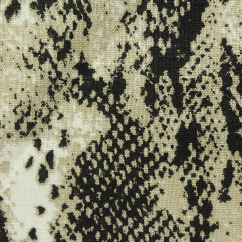 Animal Print Slub Cotton Linen Woven Fabric