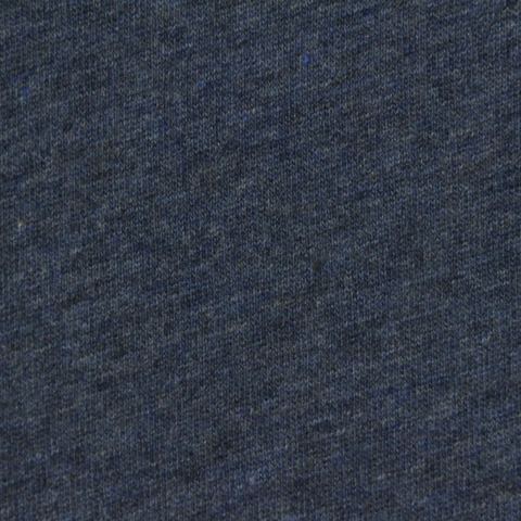 Dark Blue Marl Jersey Knit, Poly-Cotton