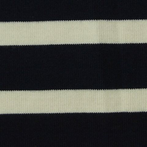 Striped 100% Cotton Knit Fabric