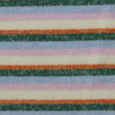 Striped Viscose Polyester Chunky Knit Fabric