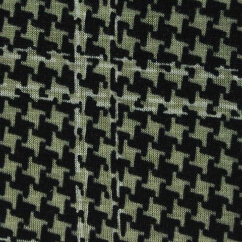 Plaid Polyester Stretch Velvet Fabric