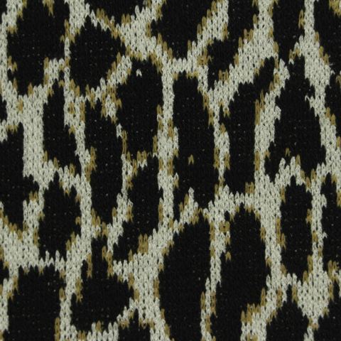 Bold Animal Print Polyester Viscose Stretch Interlock Knit Fabric