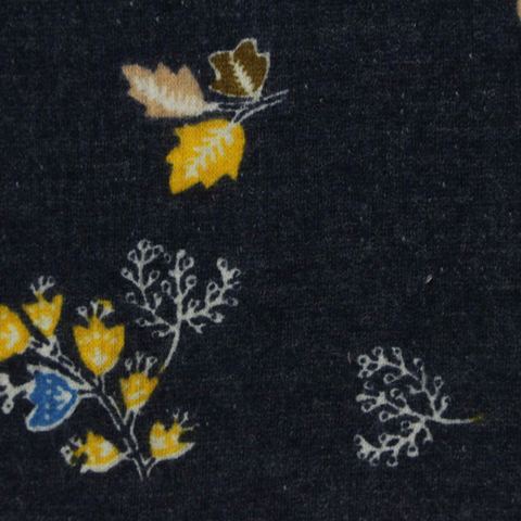 Floral Cotton Polyester Stretch Crepe Fabric