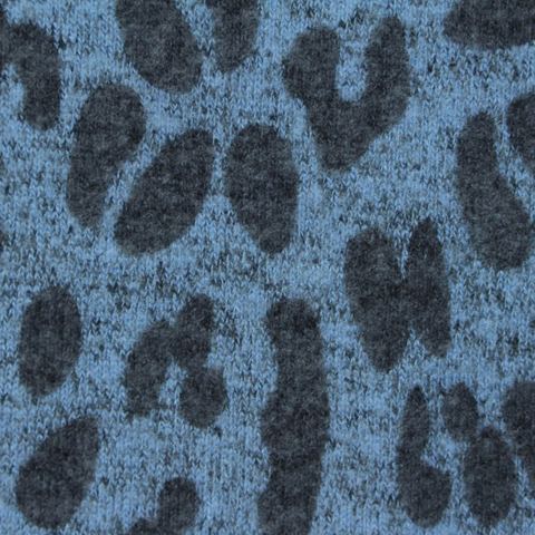 Animal Print Viscose Polyester Stretch Knit Fabric