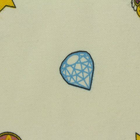 Printed Brushed Polyester Cotton Interlock Knit Fabric