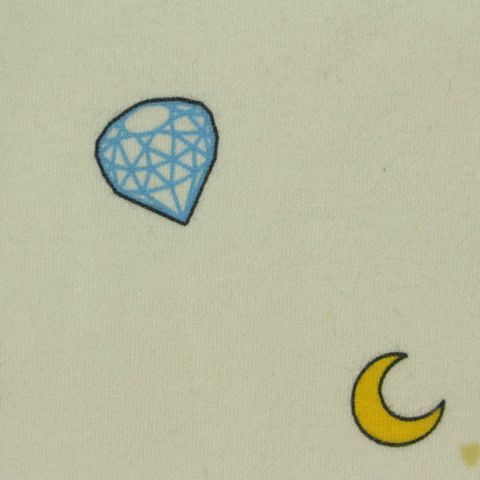 Printed Brushed Polyester Cotton Interlock Knit Fabric