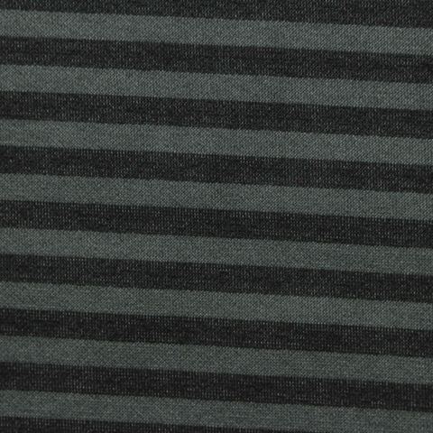 Striped Brushed Polyester Stretch Knit Fabric