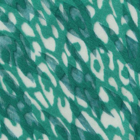 Animal Print Polyester Cotton Knit Fabric
