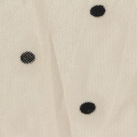 Dotted Flocked Polyester Stretch Knit Fabric