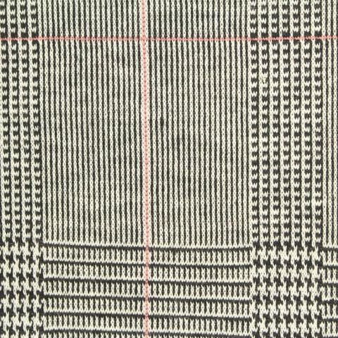 Bold Plaid Polyester Stretch Knit Fabric