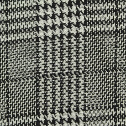 Black Houndstooth Jacquard