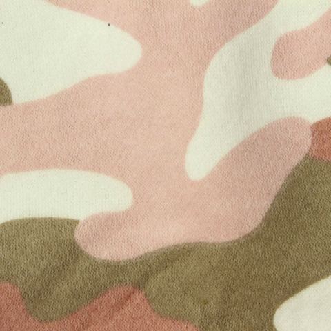 Bold Camo Brushed Cotton Polyester French Terry Fabric