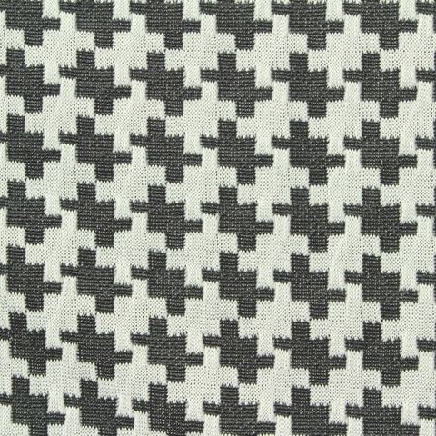 Plaid Polyester Stretch Knit Fabric