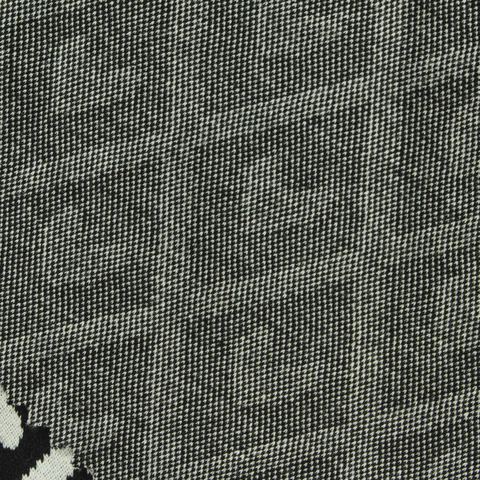 Black Geometric Jacquard, Poly-Viscose