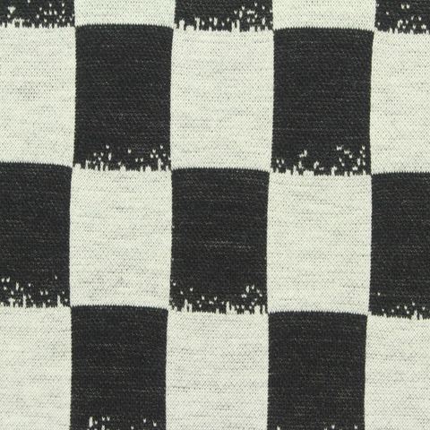 Bold Plaid Nylon Viscose Stretch Knit Fabric