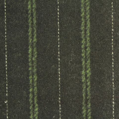 Dark Green Stripes Jacquard, Poly-Viscose