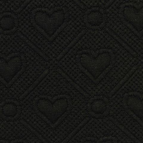Black Hearts Jacquard, Polyester