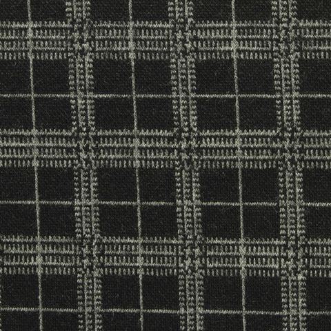 Plaid Polyester Viscose Blend Stretch Knit Fabric