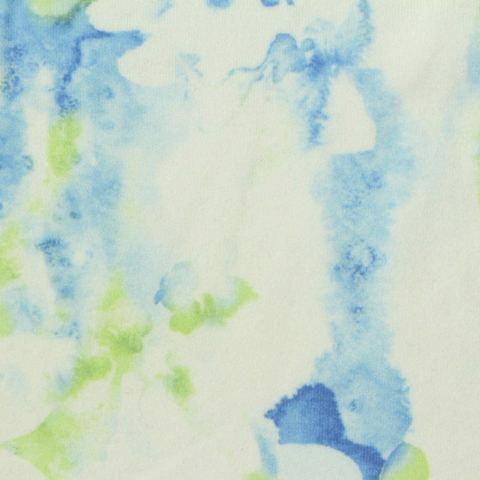 Blue Abstract Milk Silk Knit, Polyester