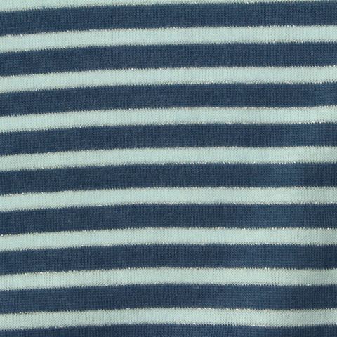 Striped Cotton Metallic Jersey Knit Fabric