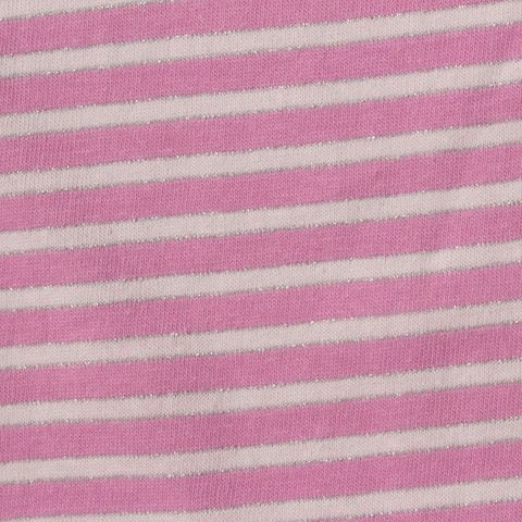 Yarn-Dyed Cotton Metallic Jersey Knit Fabric