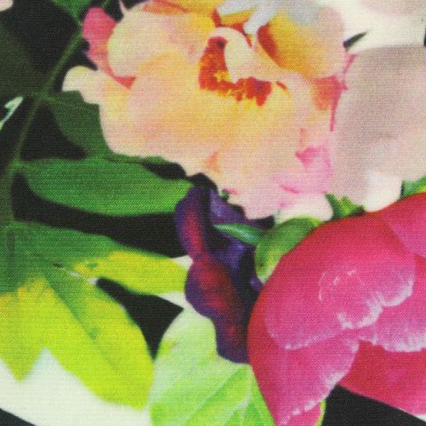 Bold Floral Polyester Stretch ITY Knit Fabric