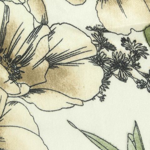 Bold Floral 100% Polyester Woven Fabric