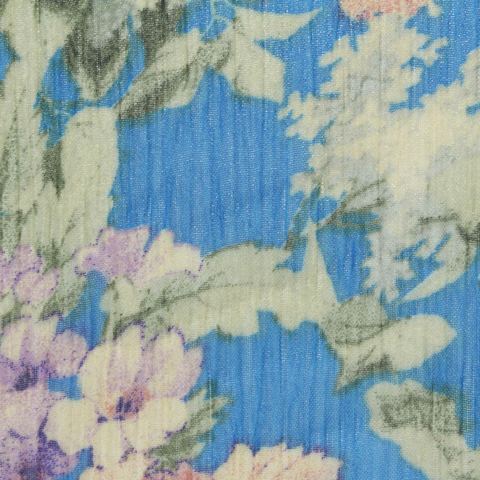 Bold Floral 100% Polyester Chiffon Fabric