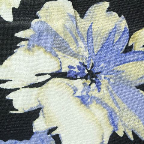 White Floral Satin