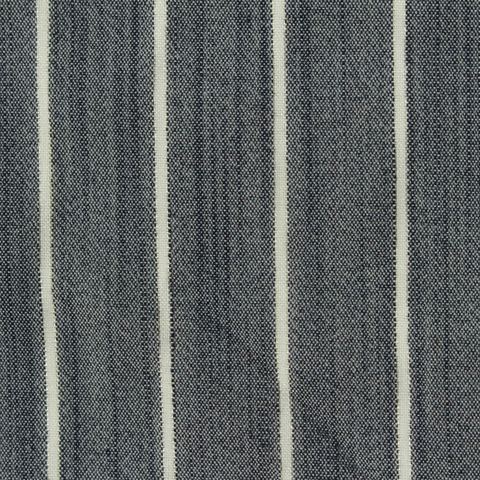 White Vertical-Stripe Woven, Viscose-Poly