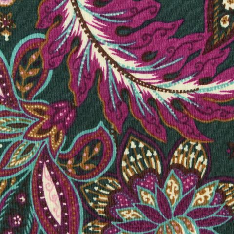 Bold Floral Tencel Lyocell Stretch Knit Fabric
