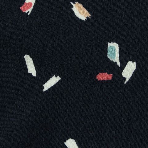 Cream Abstract-Brushstroke Woven, Viscose