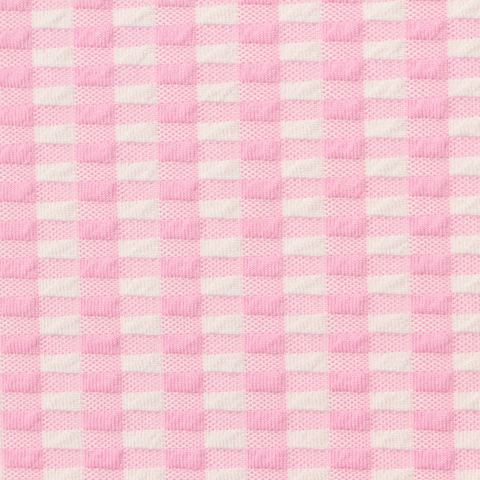 Fine Plaid Polyester Nylon Stretch Knit Fabric