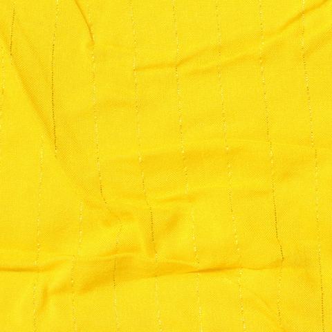 Yellow Vertical-Stripe Knit, Viscose