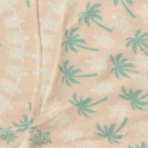 Floral Polyester Stretch Knit Fabric