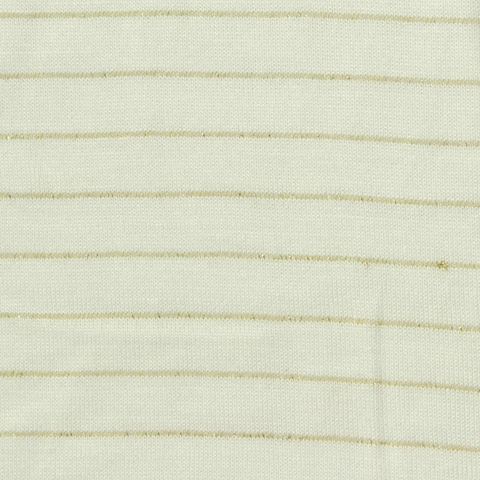 Fine Striped Viscose Metallic Knit Fabric