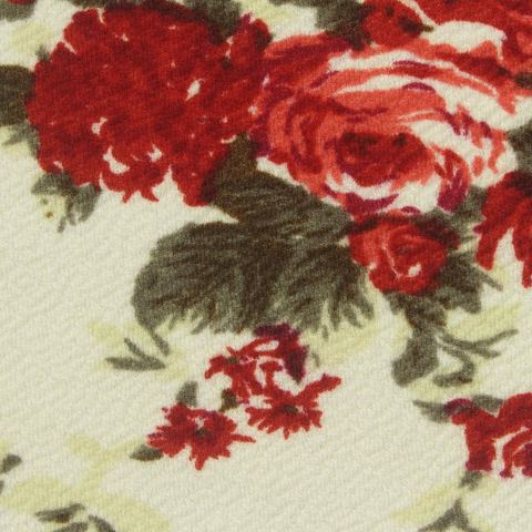 Bold Floral Polyester Stretch Knit Fabric