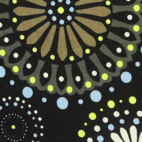 Bold Floral Viscose Stretch Knit Fabric