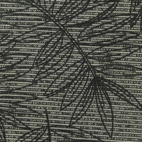 Dark Grey Palm Ponte Knit, Modal-Poly
