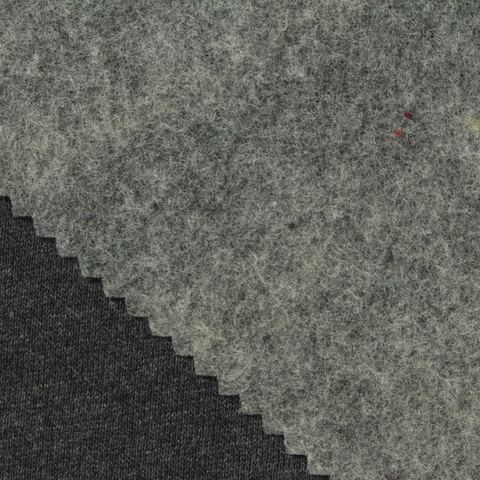 Heather Brushed Cotton Polyester French Terry Fabric