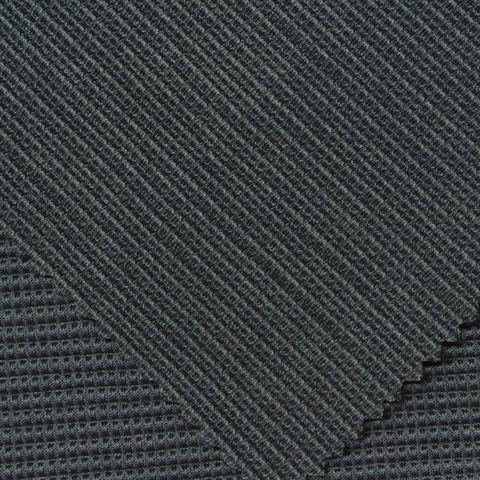 Jacquard Polyester Stretch Rib Knit Fabric