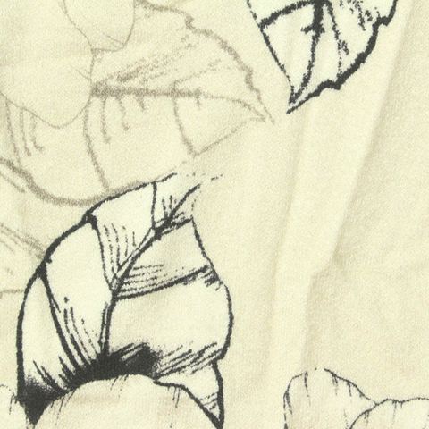 Bold Floral Viscose Stretch Linen-Look Fabric