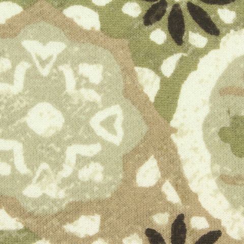 Bold Floral Brushed Cotton Polyester French Terry Fabric